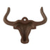 Cast Iron Steer Wall Hooks - Set of 2 - Minihomy