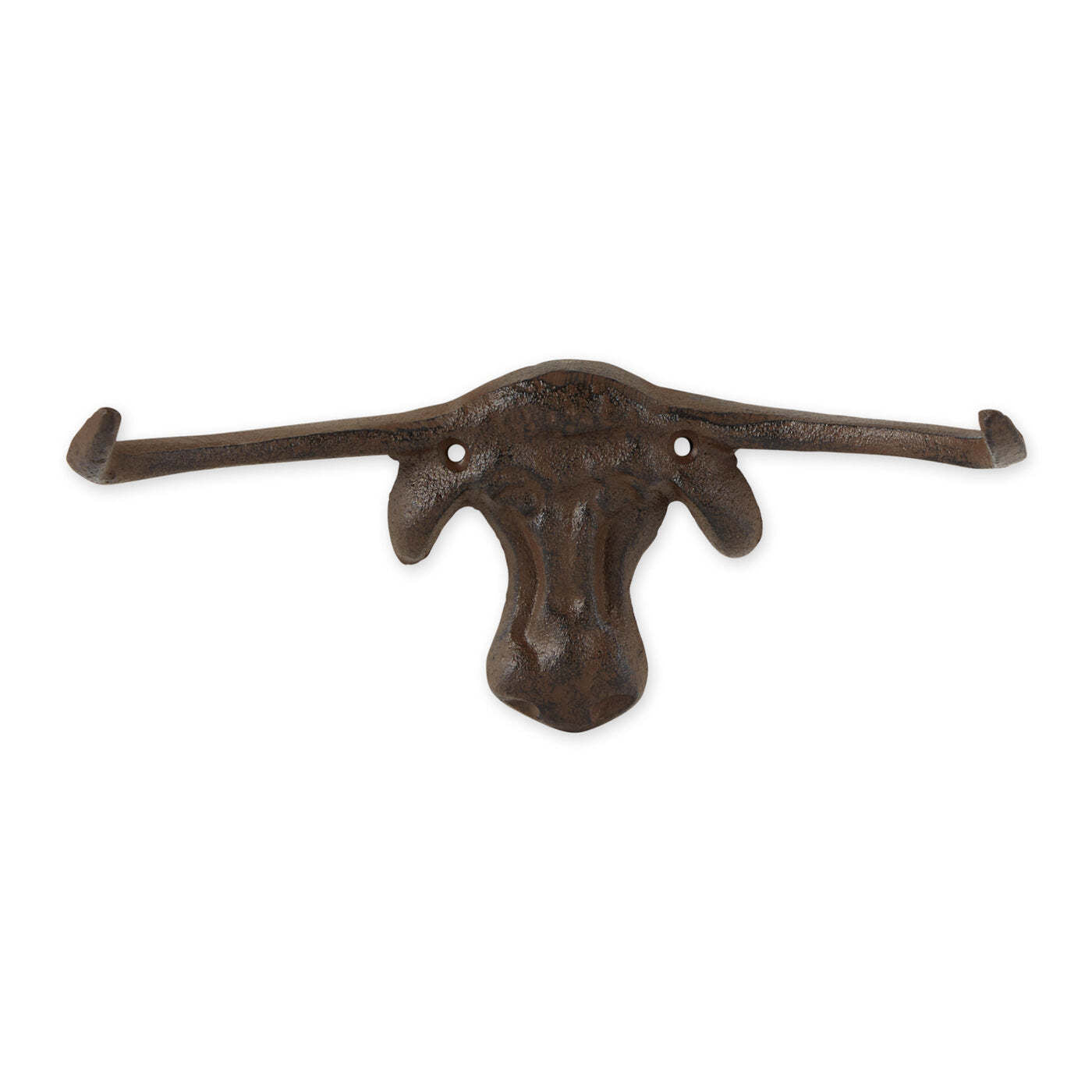 Cast Iron Longhorn Cattle Wall Hook - Minihomy