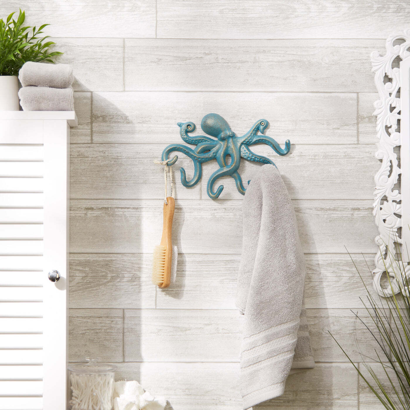Cast Iron Octopus Wall Hook - Minihomy