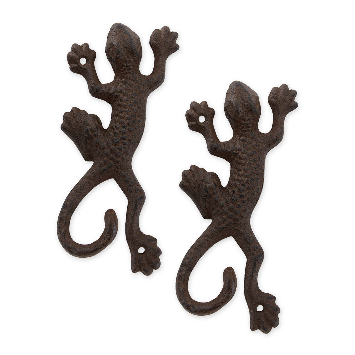 Cast Iron Lizard Wall Hooks - Set of 2 - Minihomy