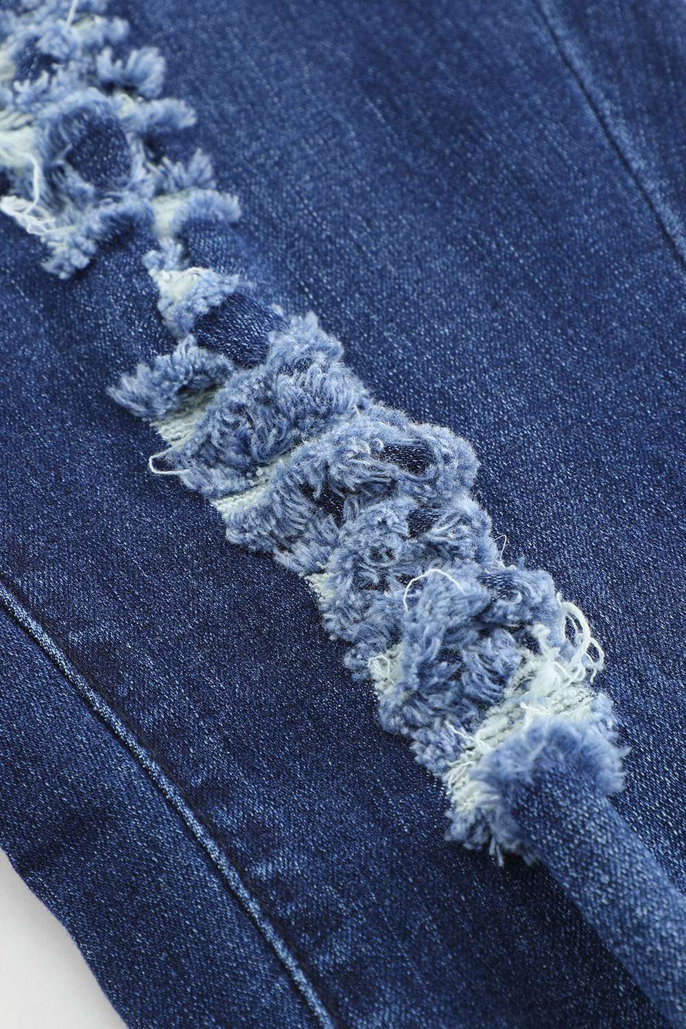 Mid-Rise Waist Distressed Skinny Jeans - Minihomy