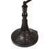 16" Tiffany Style Brown and Orange Banker Desk Lamp - Minihomy