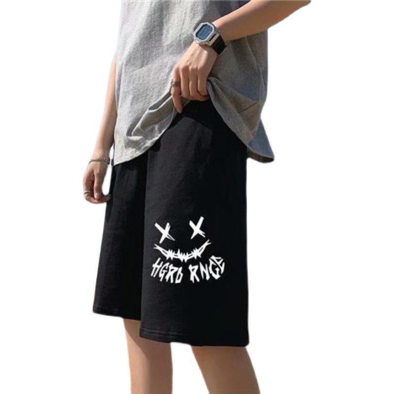 Summer Shorts Men's Korean Trend Loose Hong Kong Style Straight Sports Pants