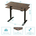 48" Adjustable Brown And Black And Black Standing Desk - Minihomy