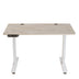 48" Adjustable Light Khaki And White Standing Desk - Minihomy