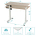 48" Adjustable Light Khaki And White Standing Desk - Minihomy