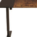 55" Adjustable Brown And Black And Black Standing Desk - Minihomy