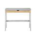 36" Gray and Natural Writing Desk - Minihomy