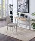 36" Gray and Natural Writing Desk - Minihomy