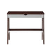 36" Brown and White Writing Desk - Minihomy