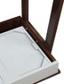 36" Brown and White Writing Desk - Minihomy