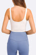 Deep V-Neck Crop Sports Bra - Minihomy