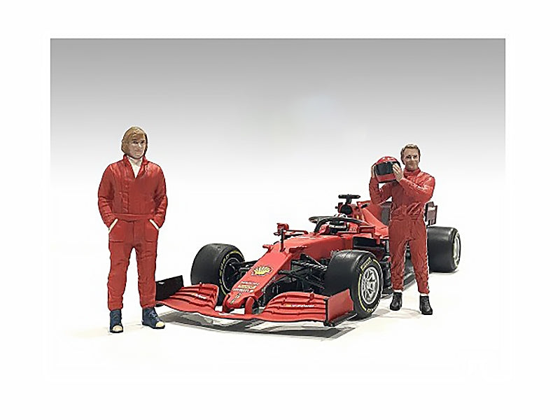 "Racing Legends" 70's Figures A and B Set of 2 for 1/18 Scale Models by American Diorama - Minihomy
