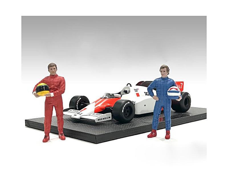 "Racing Legends" 80's Set of 2 Diecast Figures for 1/43 Scale Models by American Diorama - Minihomy