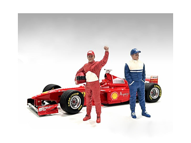 "Racing Legends" 90's Set of 2 Diecast Figures for 1/43 Scale Models by American Diorama - Minihomy