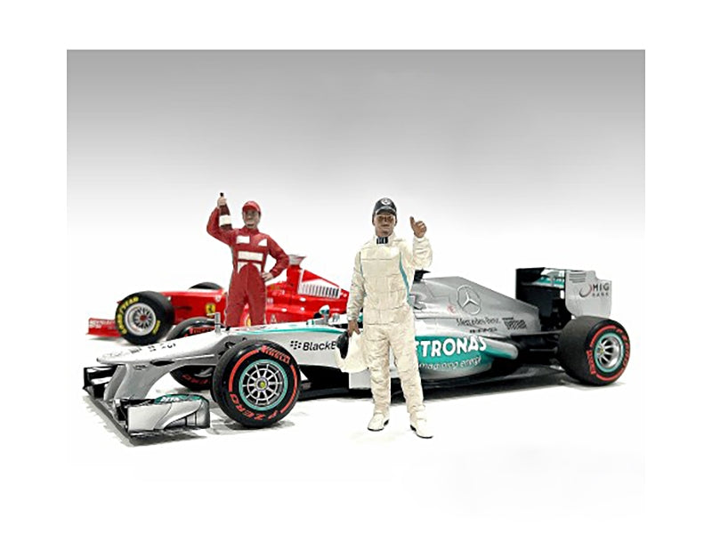 "Racing Legends" 2000's Set of 2 Diecast Figures for 1/43 Scale Models by American Diorama - Minihomy