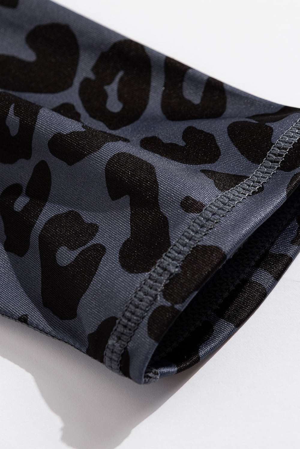 Leopard Cutout Sports Bra and Leggings Set - Minihomy