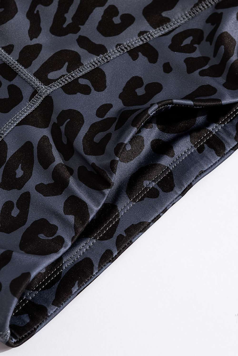Leopard Cutout Sports Bra and Leggings Set - Minihomy