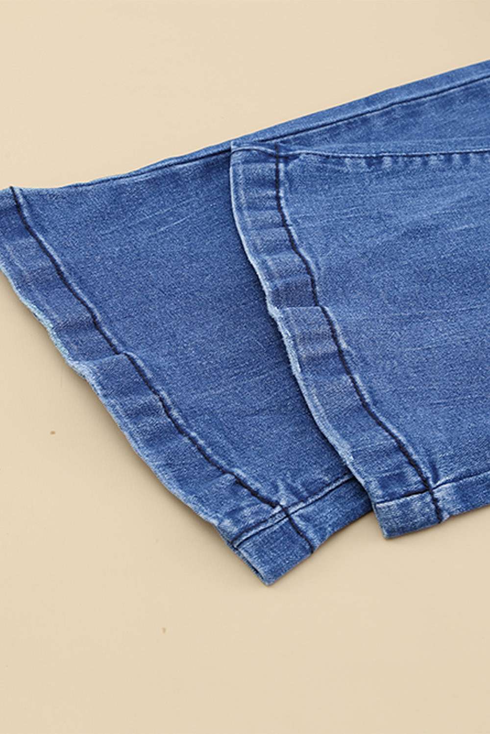 Distressed Flare Leg Jeans with Pockets - Minihomy