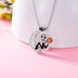 925 Sterling Silver Moon Jack Skellington and Pumpkin Pendant Necklace - Christmas Jewelry Gifts - Minihomy
