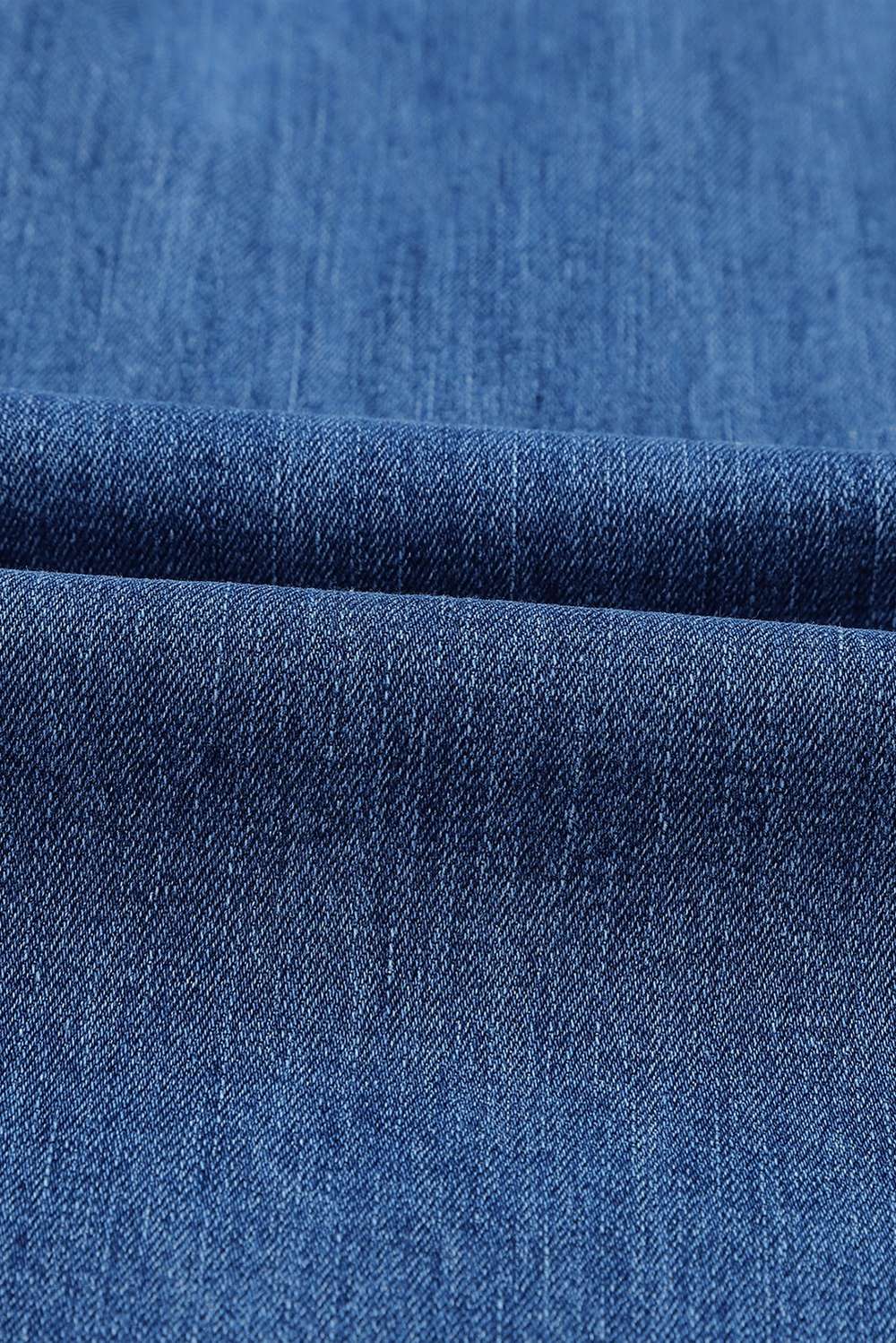 Distressed Frayed Hem Flare Jeans - Minihomy