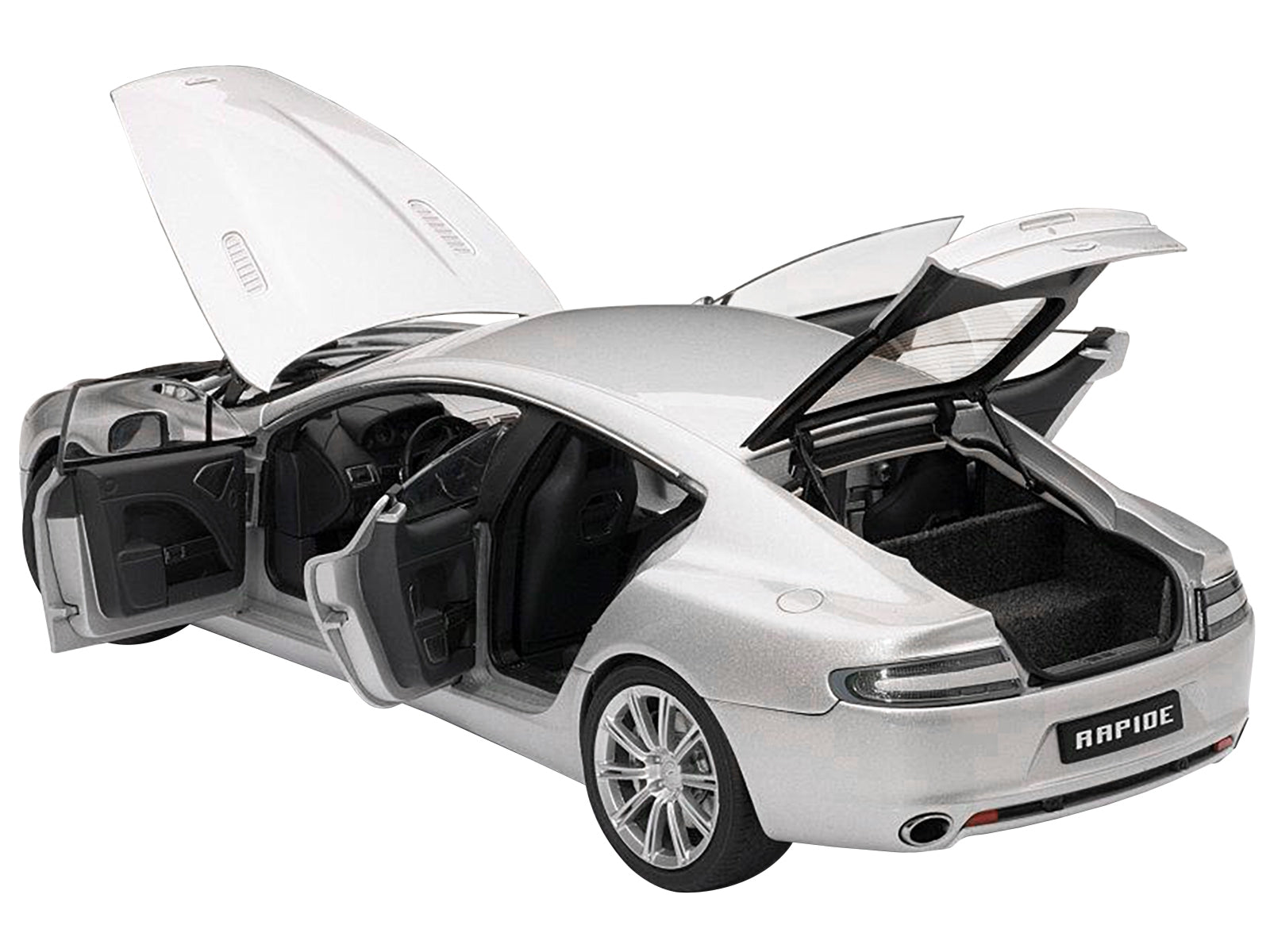 Aston Martin Rapide Silver 1/18 Diecast Model Car by Autoart - Minihomy