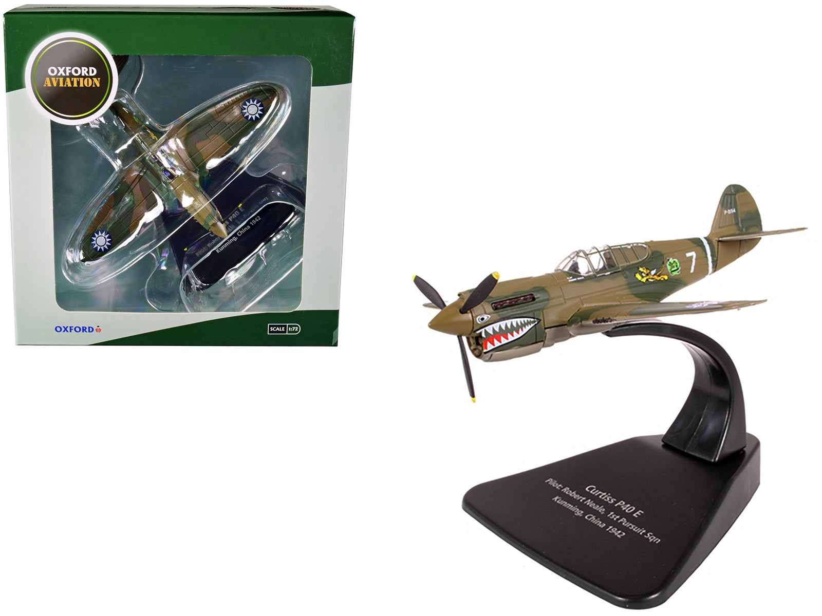 Curtiss P40 E Warhawk Fighter Plane Pilot: Robert Neale 1st Pursuit Squadron Kunming China (1944) - Minihomy