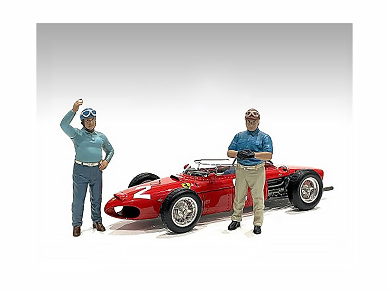 "Racing Legends" 50's Set of 2 Diecast Figures for 1/43 Scale Models by American Diorama - Minihomy