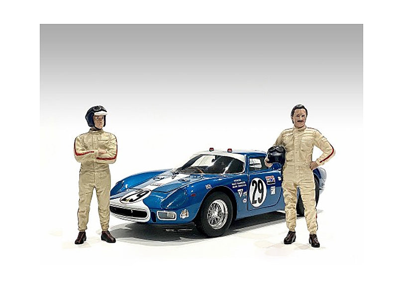 "Racing Legends" 60's Set of 2 Diecast Figures for 1/43 Scale Models by American Diorama - Minihomy