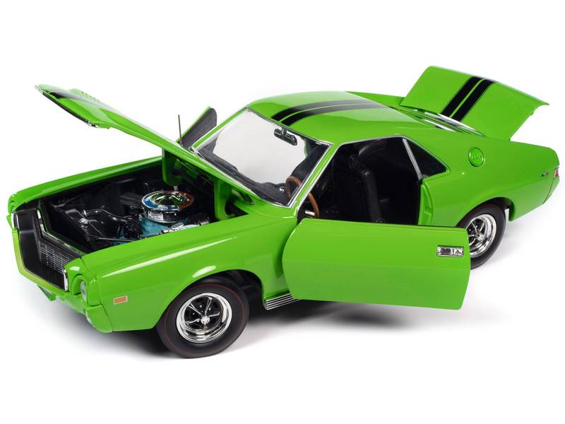 1969 AMC AMX Big Bad Lime Green with Black Stripes "Muscle Car & Corvette Nationals" - Minihomy