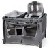 4-in-1 Convertible Portable Baby Play Yard with Toys and Music Player-Gray - Color: Gray - Minihomy