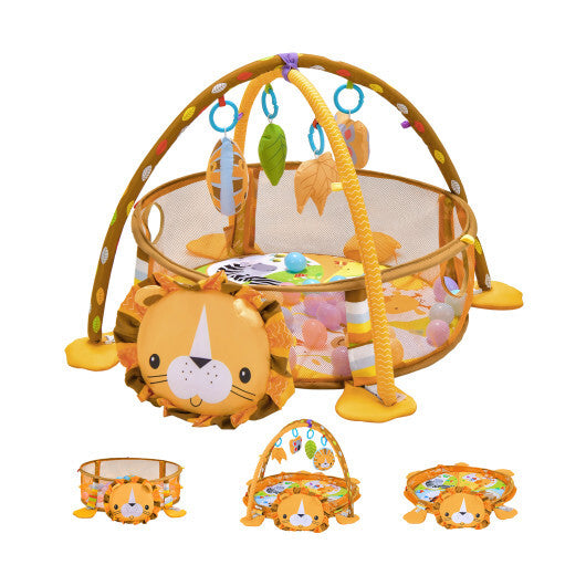 4-in-1 Baby Play Gym with Soft Padding Mat and Arch Design - Minihomy