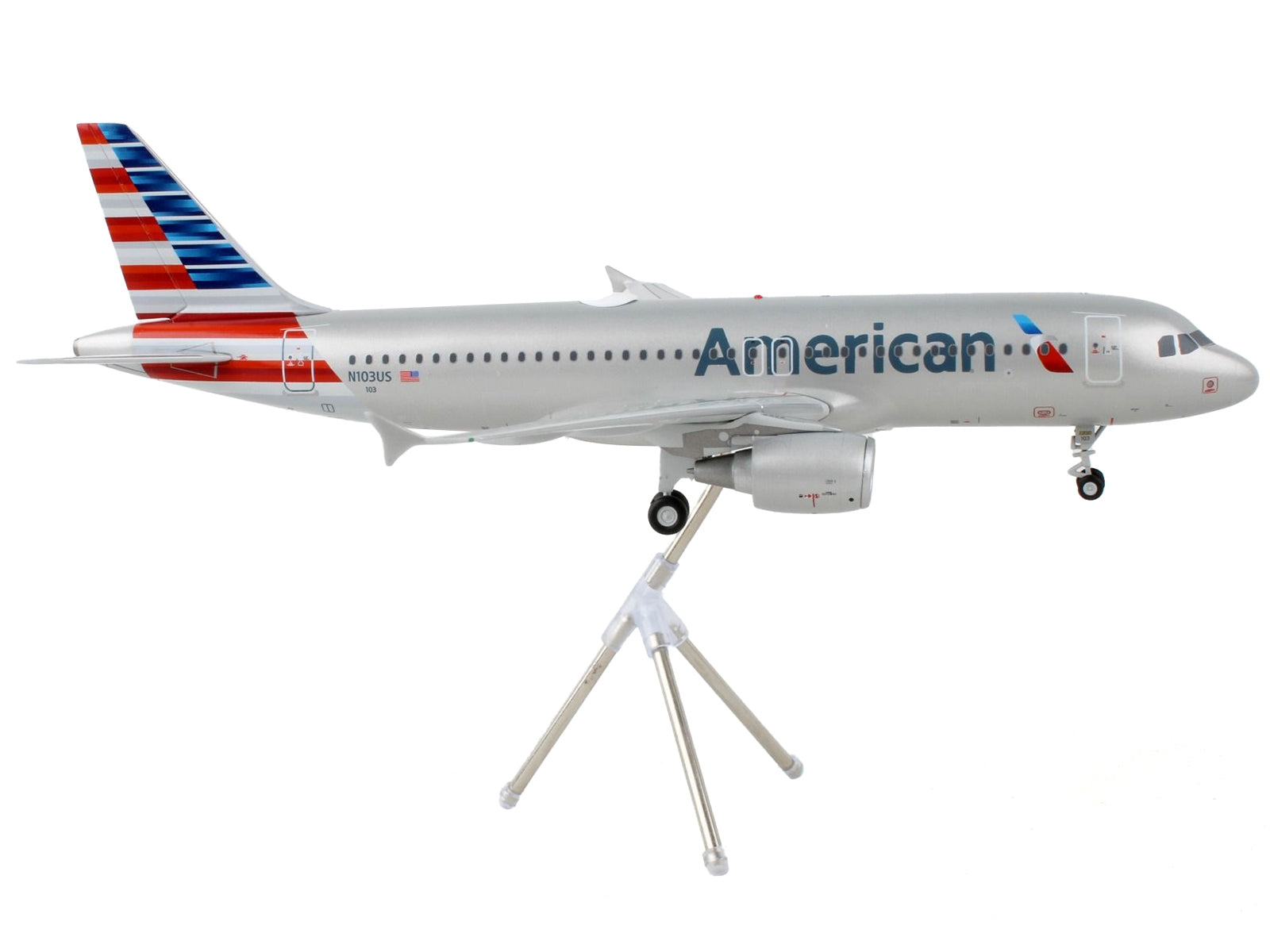 Airbus A320-200 Commercial Aircraft "American Airlines" Silver "Gemini 200" Series 1/200 Diecast Model Airplane by GeminiJets - Minihomy