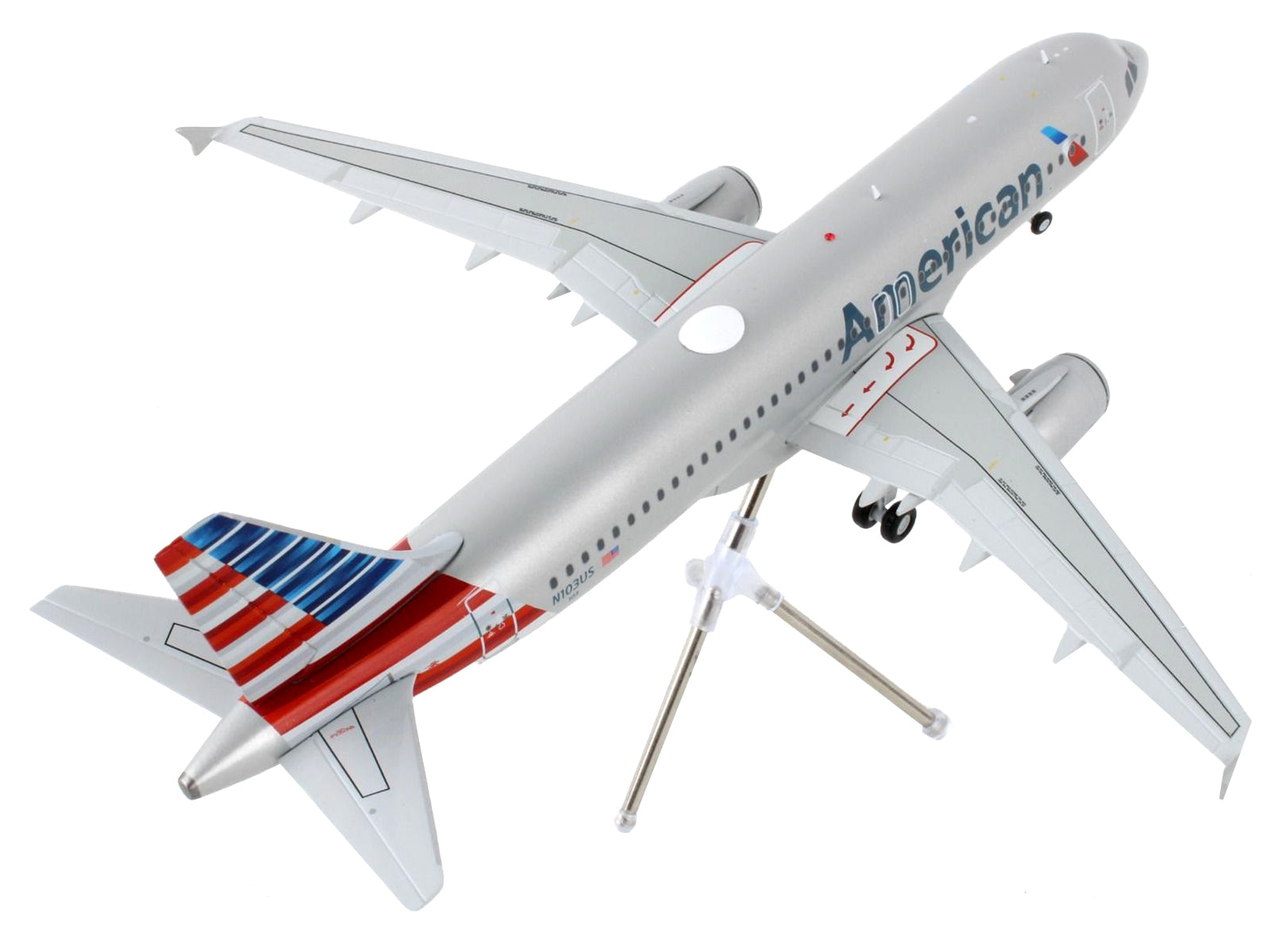 Airbus A320-200 Commercial Aircraft "American Airlines" Silver "Gemini 200" Series 1/200 Diecast Model Airplane by GeminiJets - Minihomy