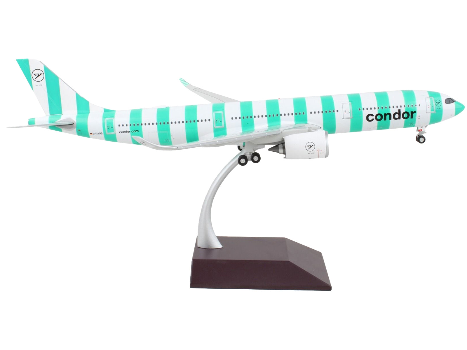 Airbus A330-900 Commercial Aircraft "Condor Airlines" White and Green Striped "Gemini 200" Series 1/200 Diecast Model Airplane by GeminiJets - Minihomy