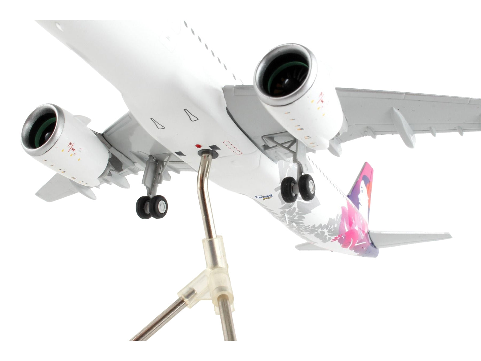 Airbus A321neo Commercial Aircraft "Hawaiian Airlines" White with Purple Tail "Gemini 200" Series 1/200 Diecast Model Airplane by GeminiJets - Minihomy