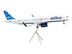 Airbus A321neo Commercial Aircraft "JetBlue Airways" White with Blue Tail "Gemini 200" Series 1/200 Diecast Model Airplane by GeminiJets - Minihomy