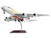 Airbus A380-800 Commercial Aircraft "Emirates Airlines - 50th Anniversary of UAE" White with Striped Tail - Minihomy