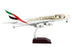 Airbus A380-800 Commercial Aircraft "Emirates Airlines - 50th Anniversary of UAE" White with Striped Tail - Minihomy
