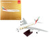 Airbus A380-800 Commercial Aircraft "Emirates Airlines - 50th Anniversary of UAE" White with Striped Tail - Minihomy