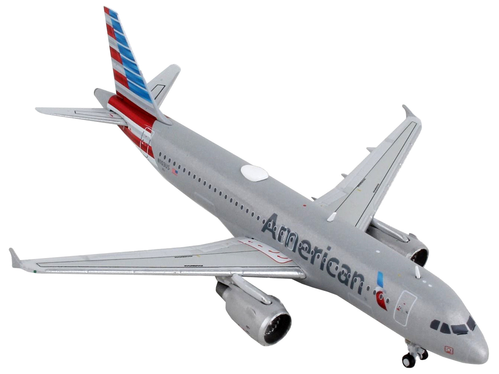 Airbus A320 Commercial Aircraft "American Airlines" Gray 1/400 Diecast Model Airplane by GeminiJets - Minihomy