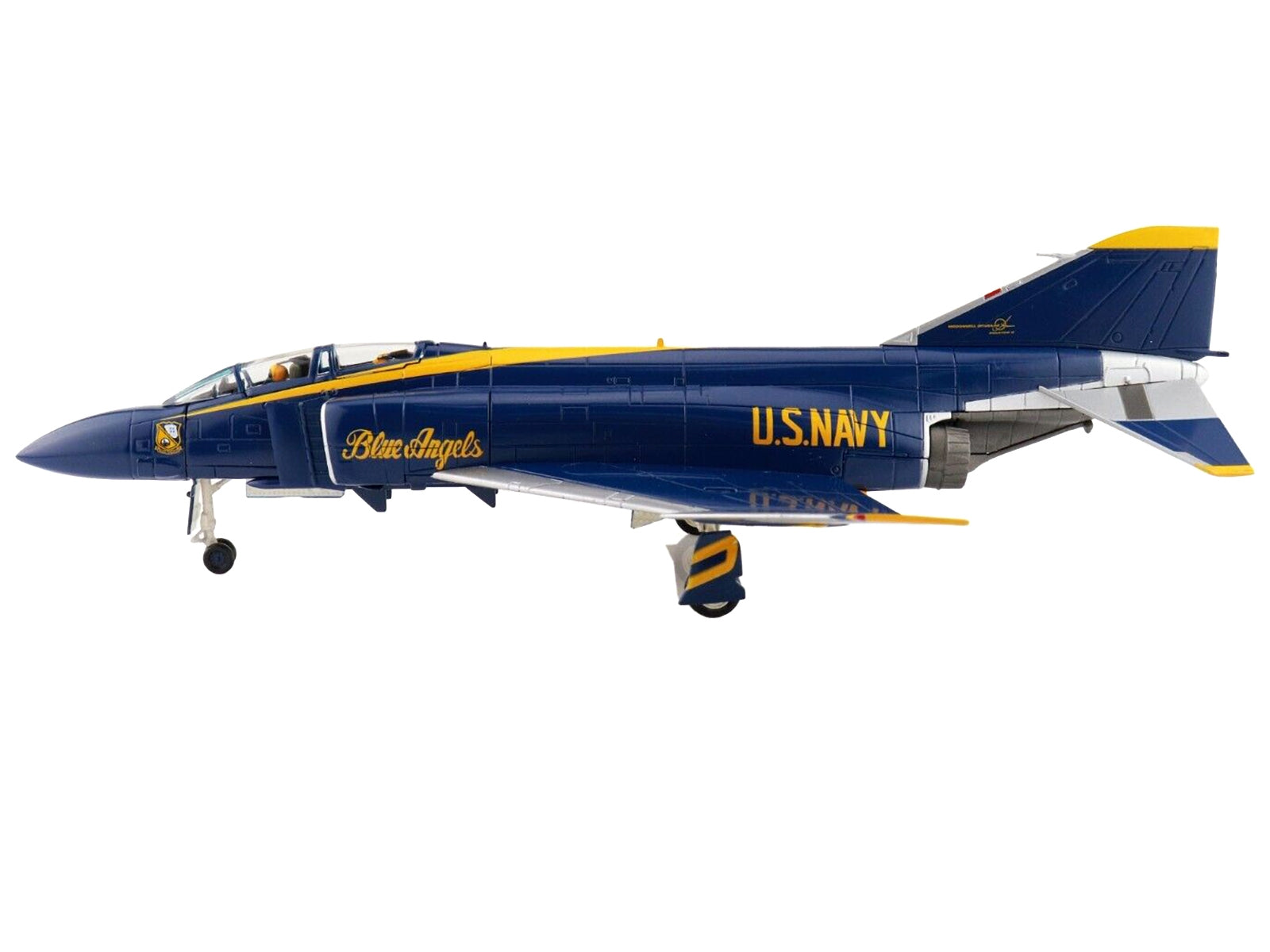 McDonnell Douglas F-4J Phantom II Fighter Aircraft "Blue Angels" with Number Decals United States Navy (1969) - Minihomy