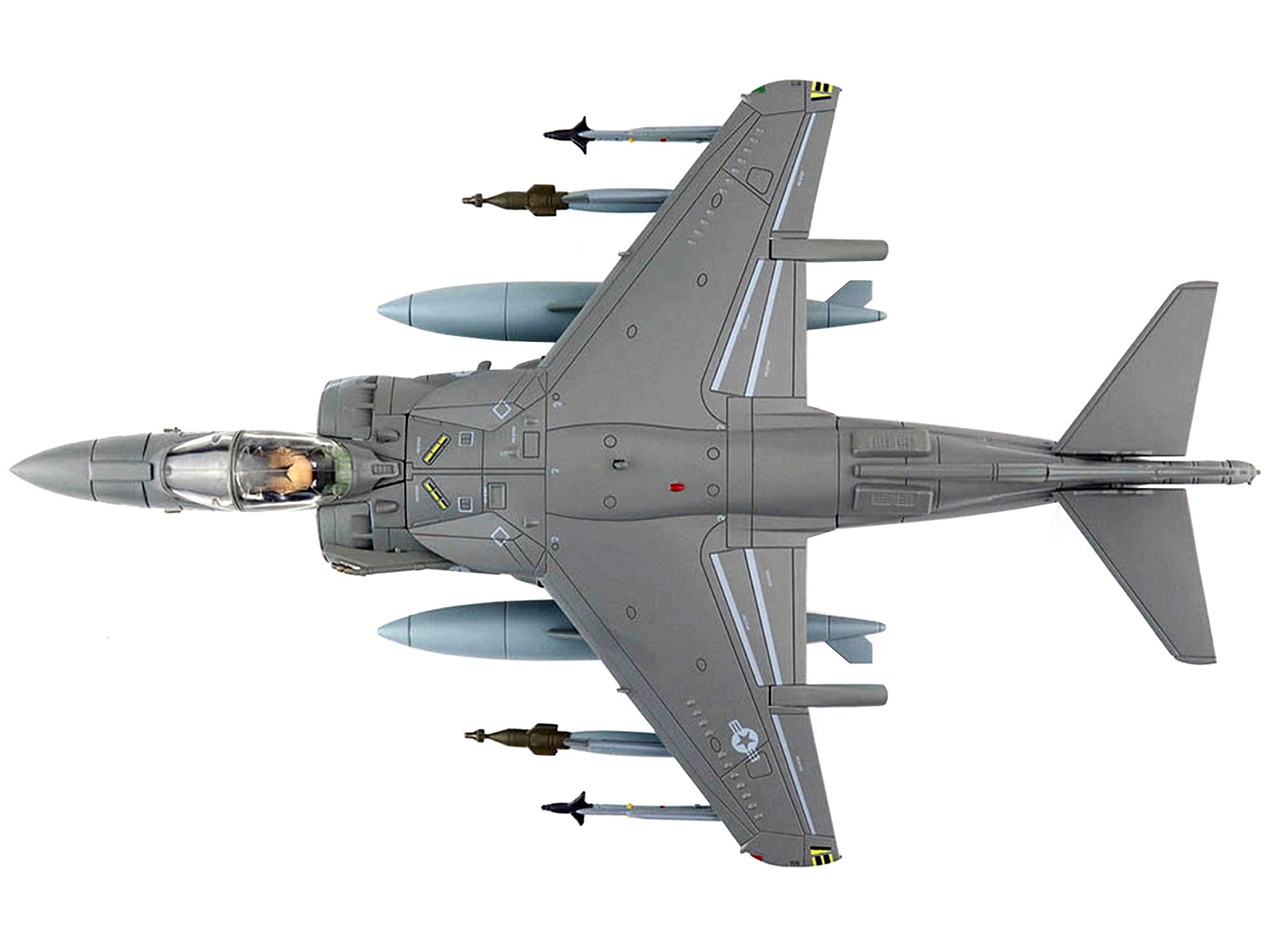 McDonnell Douglas AV-8B Harrier II Plus Attack Aircraft "VMA-311 USMC Afghanistan" (2013) "Air Power Series" 1/72 Diecast Model by Hobby Master - Minihomy