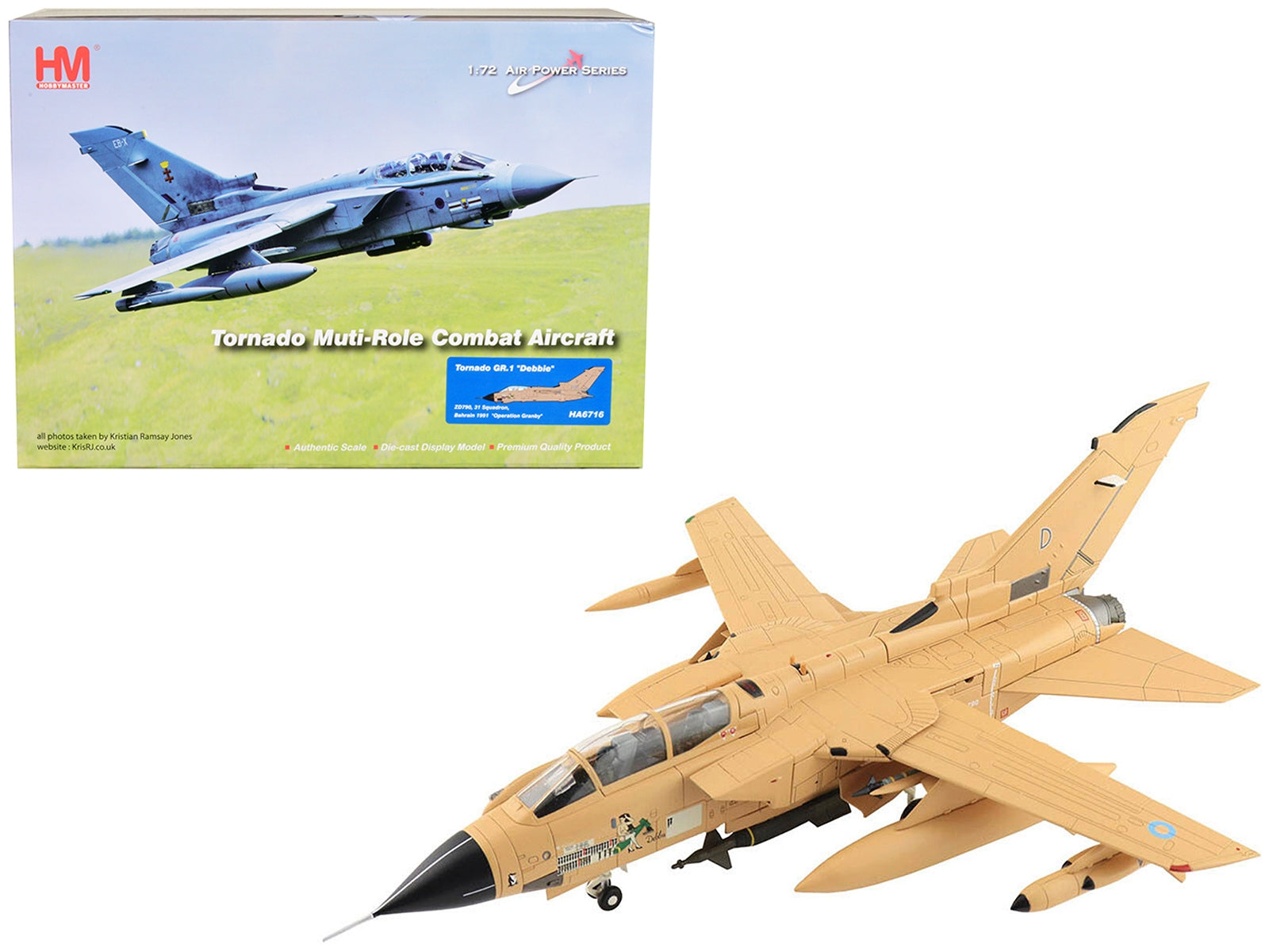 Panavia Tornado GR.1 Multi-Role Aircraft "Debbie" "31 Squadron Operation Granby Bahrain" (1991) - Minihomy