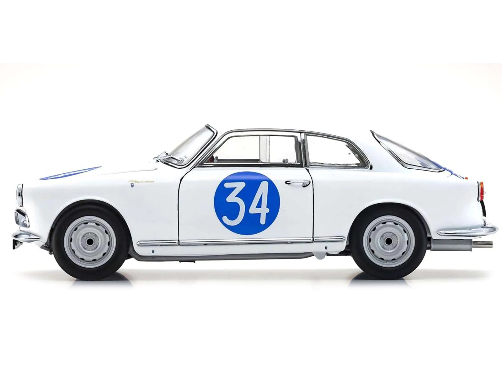 Alfa Romeo Giulietta SV #34 Emanuele - Aldebaran "Targa Florio" (1960) 1/18 Diecast Model Car by Kyosho - Minihomy