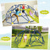 Kids Climbing Dome with Slide and Fabric Cushion for Garden Yard-Blue - Color: Multicolor - Minihomy