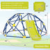 Kids Climbing Dome with Slide and Fabric Cushion for Garden Yard-Blue - Color: Multicolor - Minihomy