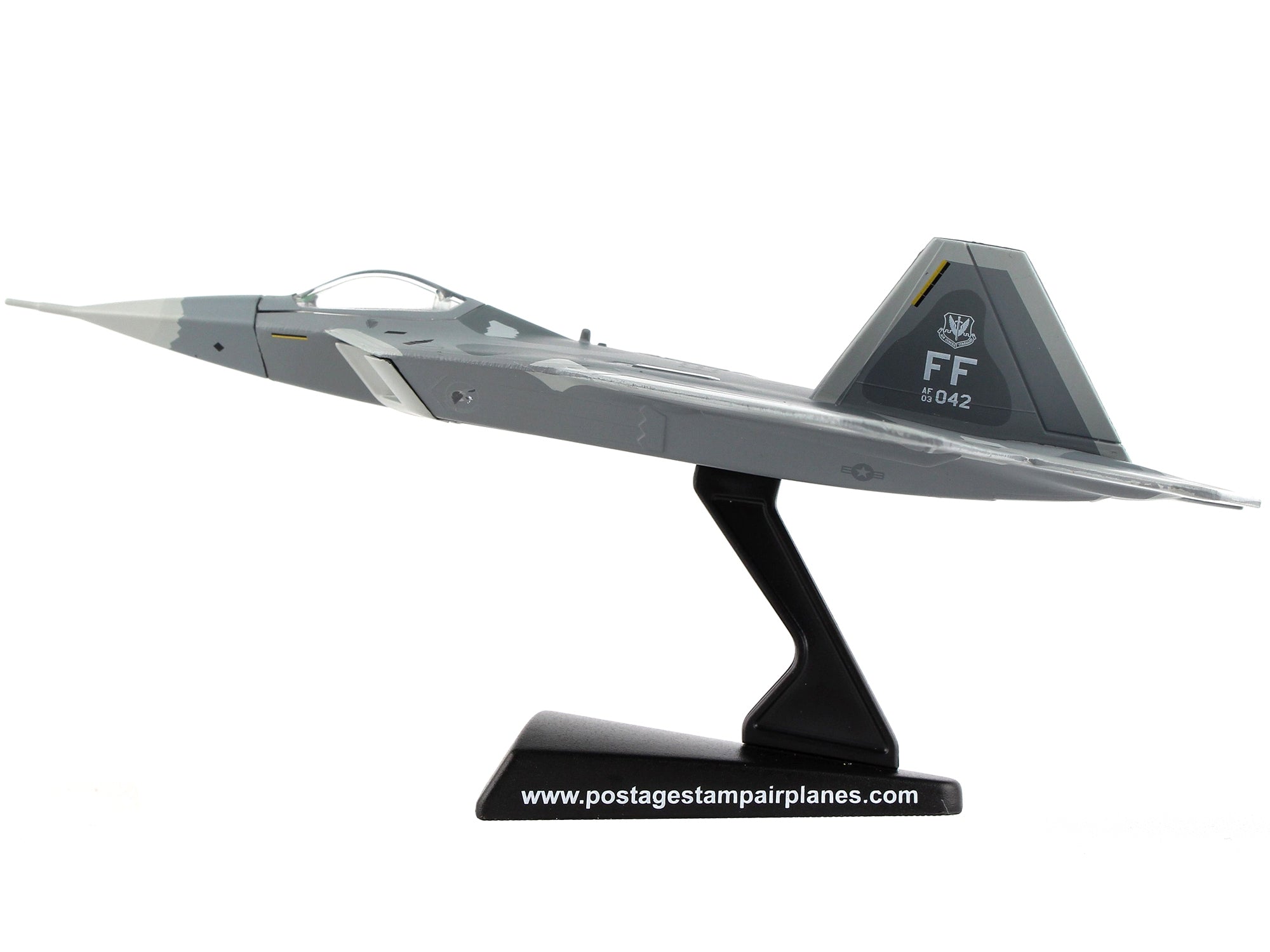 Lockheed Martin F-22 Raptor Fighter Aircraft "United States Air Force" 1/145 Diecast Model Airplane by Postage Stamp - Minihomy