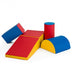 5-Piece Set Climb Activity Play Safe Foam Blocks-Red - Color: Red - Minihomy