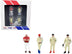 "Race Drivers" 4 Piece Diecast Figure Set "BRE" for 1/64 Scale Models by Tarmac Works & American Diorama - Minihomy
